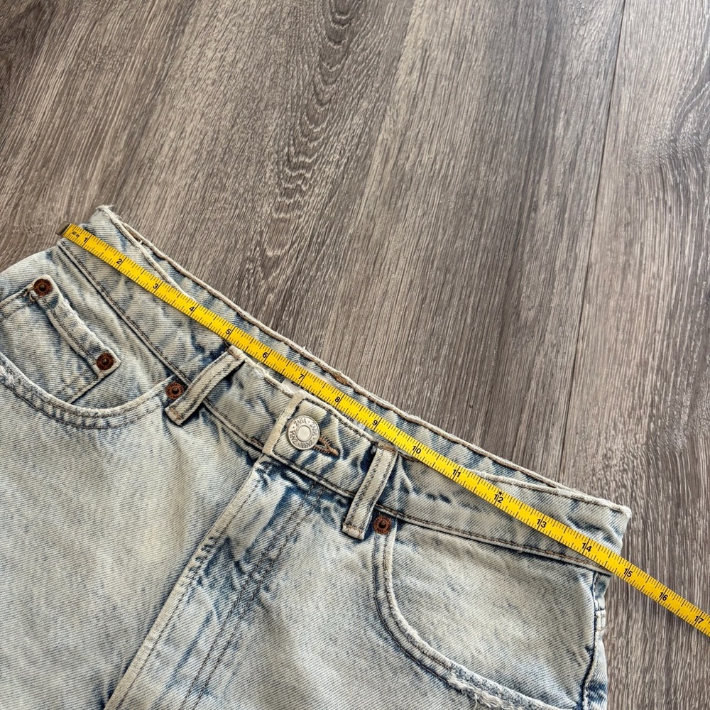 Zara Light Blue High Rise Jean Shorts - Picture 4 of 6